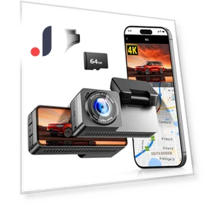Dual Camera 4K Dash Cam — Dashboard Cameras, Zen-Japan Electronics