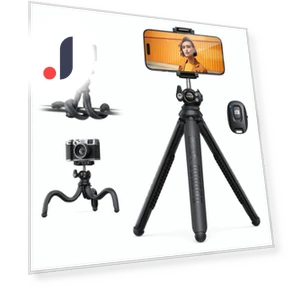 Flexible Smartphone Tripod Stand with Remote — Camera Supports, Lamicall