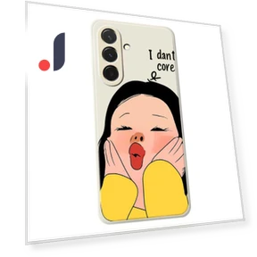 Girl Holding Face Pattern Printing Straight Edge TPU Phone Back Cover — Bumpers, Smartwatch 2025