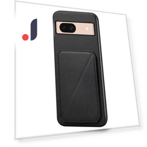 Kickstand Leather+PC+TPU Phone Cover with Hidden Card Holder — Phone Accessories, Smartwatch 2025