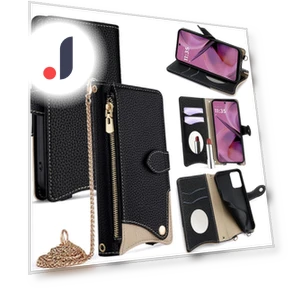 Leather Case Wallet Stand Cover with Chain Strap — Flip Cases, Smartwatch 2025