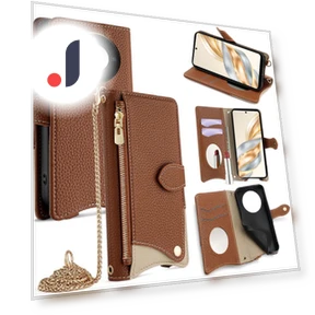 Leather Case Wallet Stand Cover with Chain Strap — Smartwatch Protectors, Smartwatch 2025