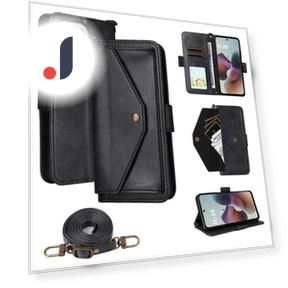 Leather Case with Magnetic Closure, Wallet Stand, Shoulder Strap — Flip Cases, Smartwatch 2025