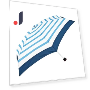Marine Stripe Folding Umbrella — Folding, JAPAN ANIME BRIDGE