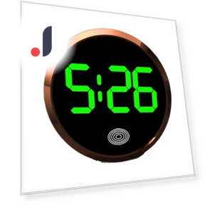 Mini Fluorescent Dashboard Clock with Touch Control — Clock, CVbmklop5