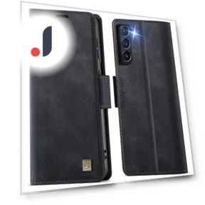 RFID Blocking Retro Leather Cell Phone Wallet Cover — Smartwatch Protectors, Smartwatch 2025