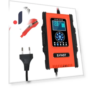 Smart Car Battery Charger with Digital Display — Chargers, Home Furnishing Department Mall