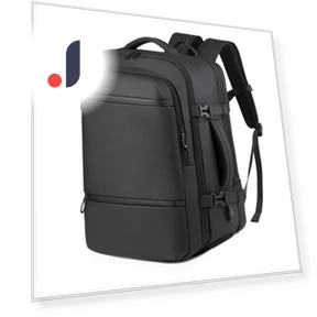 Smart Multi Layer Unisex Backpack — Casual Daypacks, Leather bag