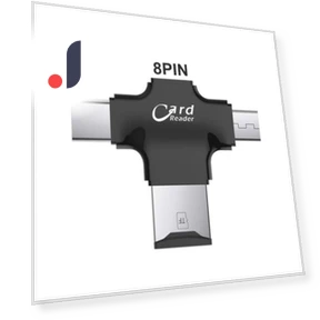 4-in-1 Smart Speed Transmission Card Reader — Memory Card Adapters, SEOBIOG