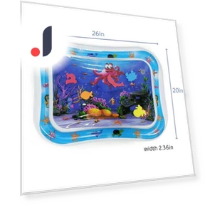 Inflatable Baby Water Mat for Tummy Time — Baby Play Zones, ZestCasa