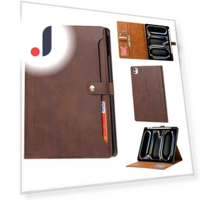 Leather Wallet Tablet Cover with Auto Wake/Sleep — Keyboard Cases, Smartwatch 2025