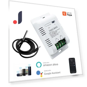 Smart Temperature Monitor and Thermostat Switch — Home Climate Control, Vinde Home
