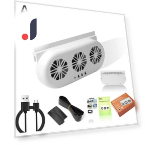 Solar Powered Car Fan — Cooling Fans, World Auto Parts