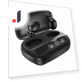 Wireless Bluetooth Headset with Power Display — Headsets, QUEED