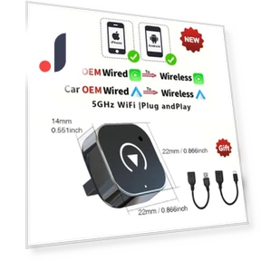 Wireless CarPlay/Android Auto Adapter — USB, YJMP Auto Parts