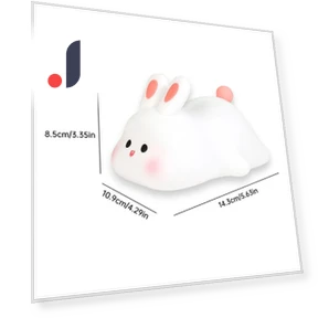 Cute LED Night Light with Touch Sensor in Rabbit Shape — Night Lights, Factory Discount Outlet