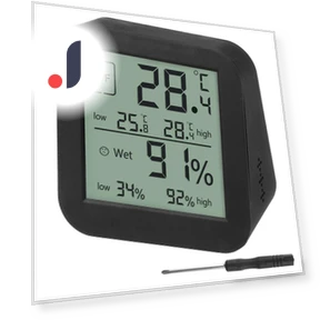 Electronic Touch Screen Desktop Clock — Hygrometers, AINYSZIN Automotive Parts