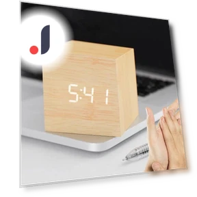LED Digital Wooden Alarm Clock — Clocks, Wrigleys