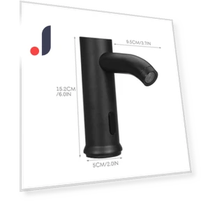 Matte Black Solid Brass Cold Water Faucet — Hands-Free Faucets, Crown Global