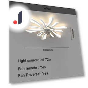 Modern Ceiling Fan with Remote Control — Ceiling Fans, Vinde Home