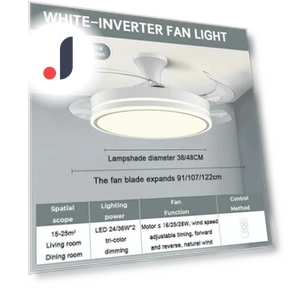 Modern Smart Ceiling Fan with LED Light — Ceiling Fan Lighting Solutions, The Romantics