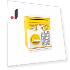 Multifunctional Cartoon Electronic Piggy Bank with Voice — Savings & Piggy Banks, Simple and warm