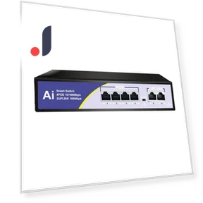 POE Switch 6 Ports 100 Mbps Ethernet Smart Switch — Hubs, KuWFi