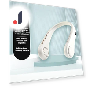 Portable Neck Fan with Digital Display — Portable Cooling Solutions, Lntelligent Living Hall