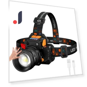 Rechargeable Touch Sensor Headlamp — Portable Flashlights, LIUXING Fire Portable Lighting