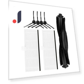 Replacement Main Roller Brush, Side Brush, HEPA Filter, Mop Cloth Accessories — Parts & Accessories, Lntelligent Living Hall
