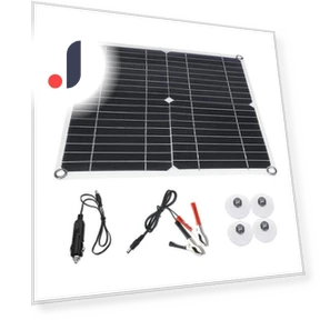 Solar Panel Kit 12V with Charge Controller — Renewable Energy Solutions, Homedepot