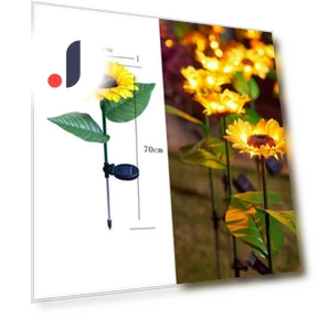 Solar Sunflower Street Lamp — Garden Illumination, LIUXING Fire Solar Lamp
