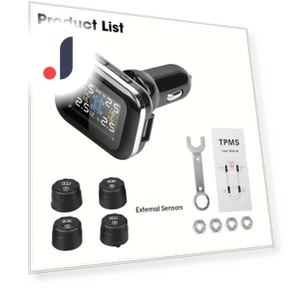 Wireless Solar Tire Pressure Monitoring System — TPMS Sensor Replacements, LIAESMART