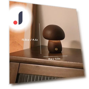 Wooden Mushroom Night Light — Nightstands, Your Warm Home
