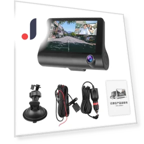 4-inch 3-channel car dash cam — Rearview Cameras for Cars, Auto Launcher