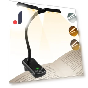 Adjustable Rechargeable Touch Book Light — Reading Lights, Elegant Living House