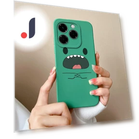 Cartoon Dinosaur Liquid Silicone Phone Case — Phone Charms, New Style Case