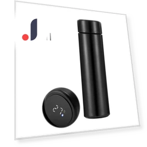 Creative Smart LED Thermos — Travel Drinkware, Elegant Living House