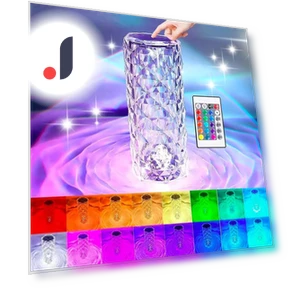 Rechargeable 16 Color RGB Rose LED Night Light — Night Lights, Stone Home