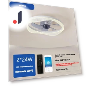 Smart Remote Control Ceiling Fan with LED Light — Ceiling Fan Lighting Solutions, KITCHEN-MALL