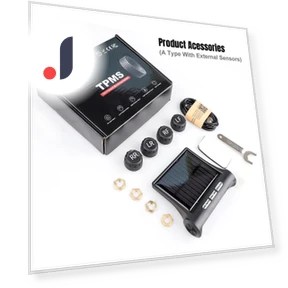 Smart Solar Power TPMS Car Tire Pressure Monitor System — TPMS Sensor Replacements, Auto Launcher