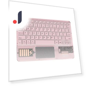 Transparent RGB Bluetooth Keyboard with Touchpad — Keyboards, Bellatrix