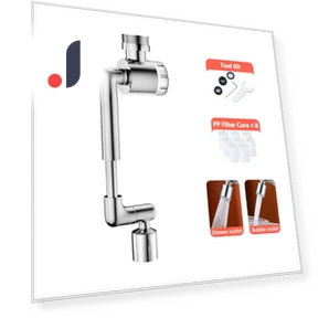Universal Rotating Robotic Arm Faucet Extender — Aerators, GYROBALL