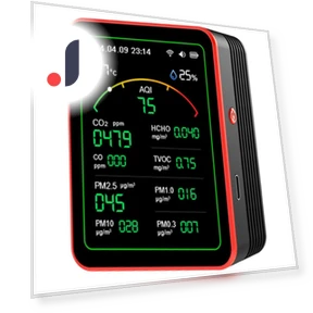 15 in 1 Rechargeable Digital Air Quality Detector — Home Climate Control, Homedepot