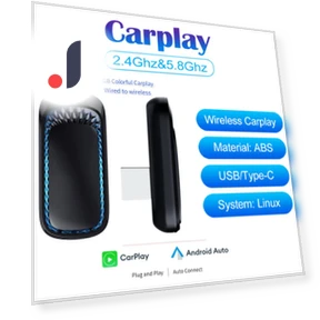 2-in-1 Color AI Box Mini Carplay and Android Auto Adapter — Car Essentials, A Auto Parts Mall