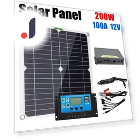 200W Solar Panel Kit — Solar & Wind Power, Stone Home