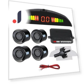 4 Sensors Buzzer Distance Monitor Reverse Backup Radar LCD Display Car Parking Sensor Kit — Rearview Safety Systems, Build My Home