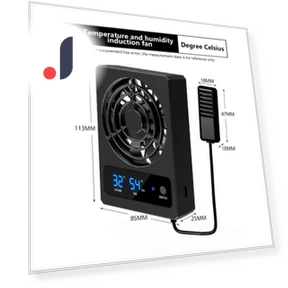 Digital Smart Fan Accessories for Reptile Box — Hygrometers, AE Selection