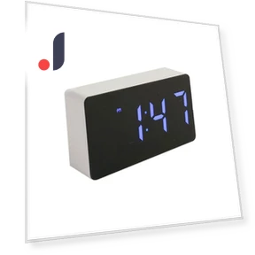 LED Mirror Alarm Clock — Clocks, Comfort Homeware
