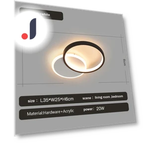 Modern LED Smart Ceiling Light — Overhead Lighting, Rainbow Rain